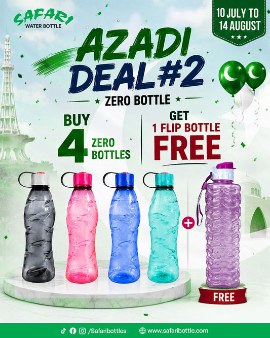 Azadi Offer # 2 - Zero Bottle Buy 4 Get 1 Free