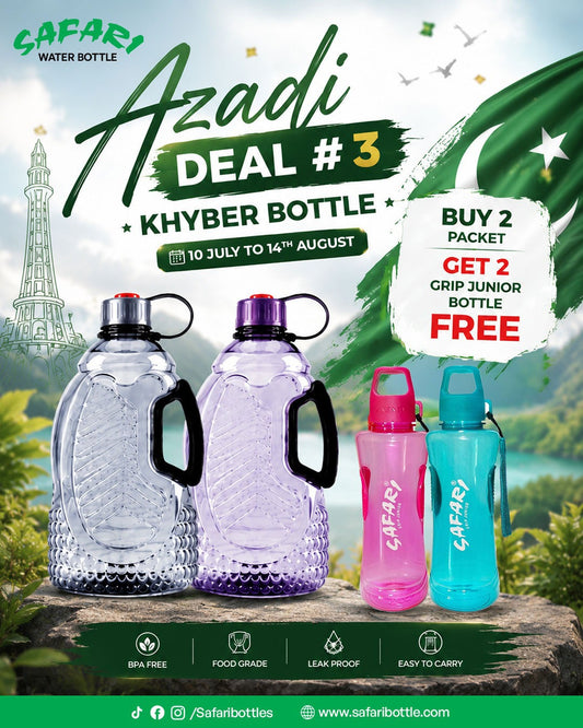 Azadi Offer # 3 - Khyber Bottle Buy 2 Pack Get 2 Bottle Free