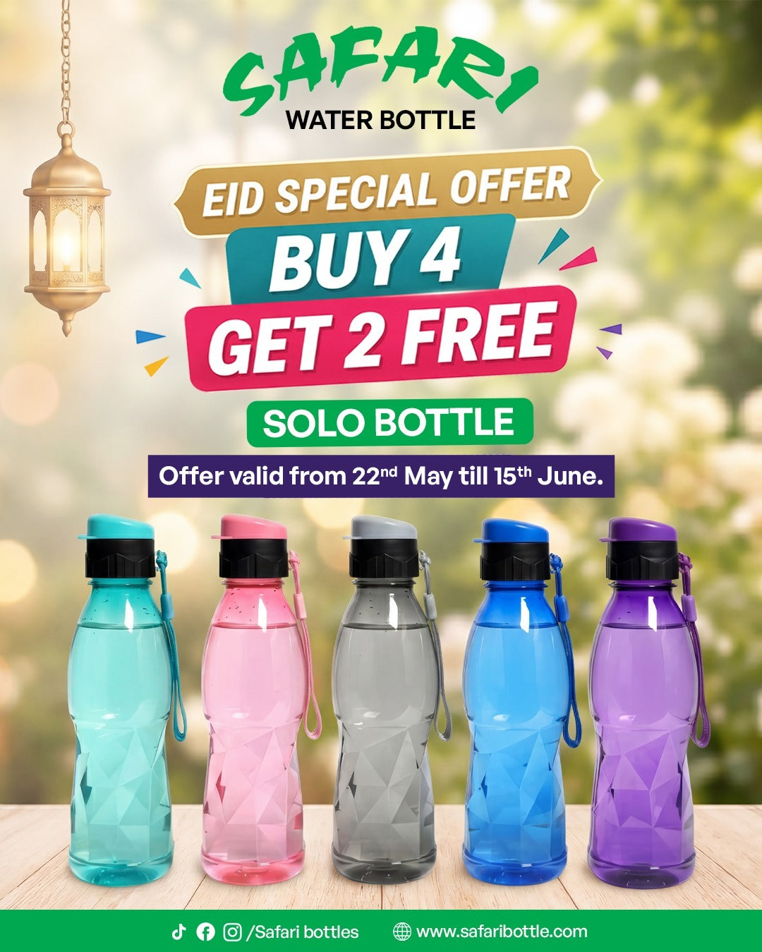Solo Bottle - Buy 4 Get 2 Free (800 ML)
