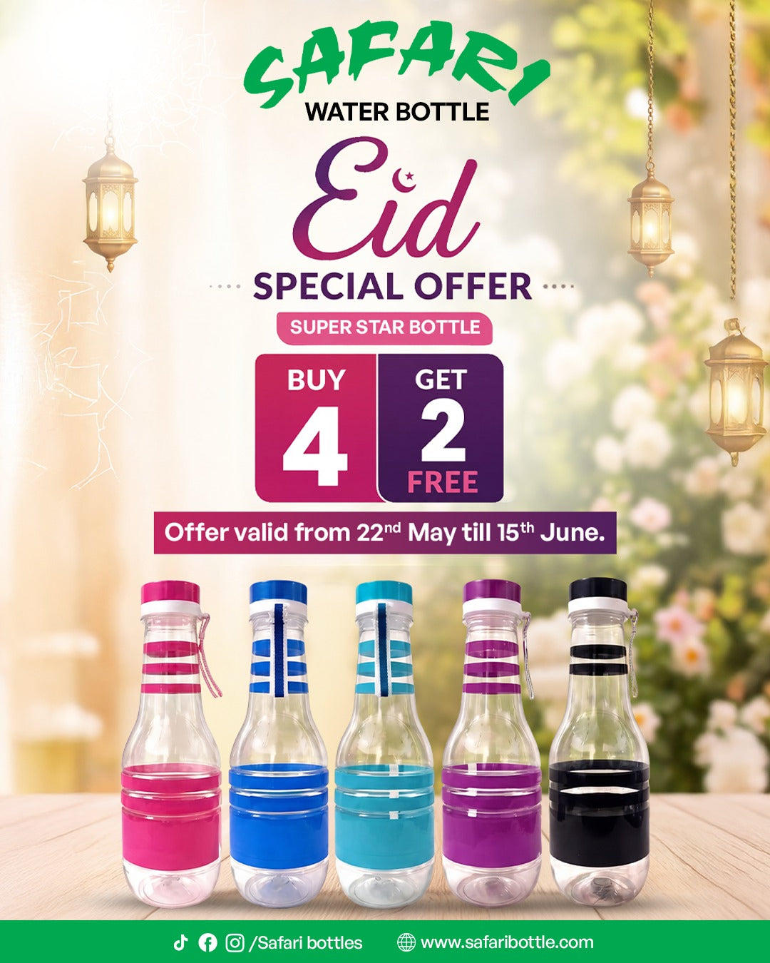 Super Star bottle - Buy 4 Get 2 Free  (1100 ML)