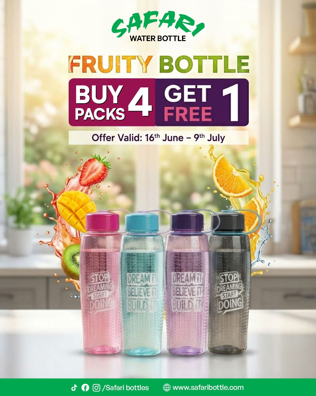 Fruity Bottle - Pack of 1 (750 ML)